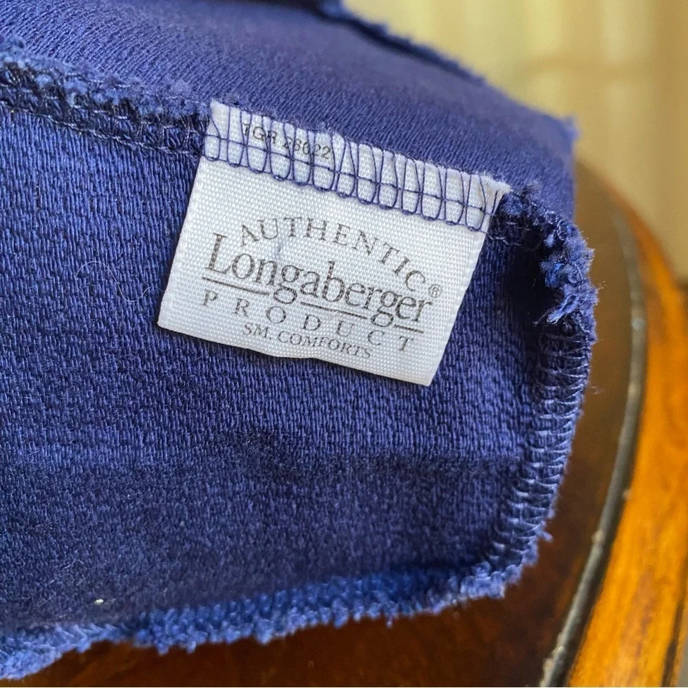 Longaberger Navy Blue Liner & Protector 45420 for Small Comforts Basket